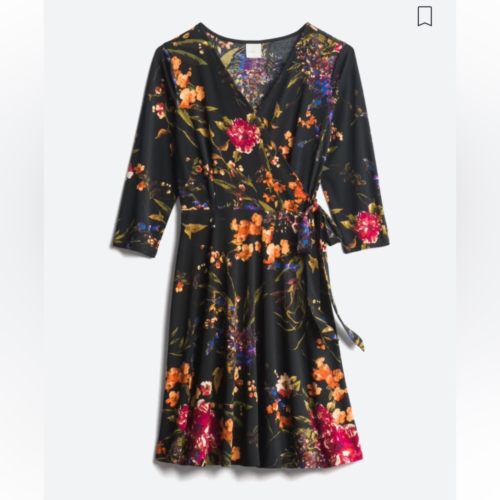 Kaileigh Charlotte Faux Wrap Knit Dress NWT